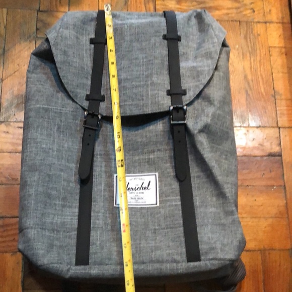 NWOT Herschel Supply Co. Classic Little America Backpack Raven Crosshatch Bak - Picture 6 of 14